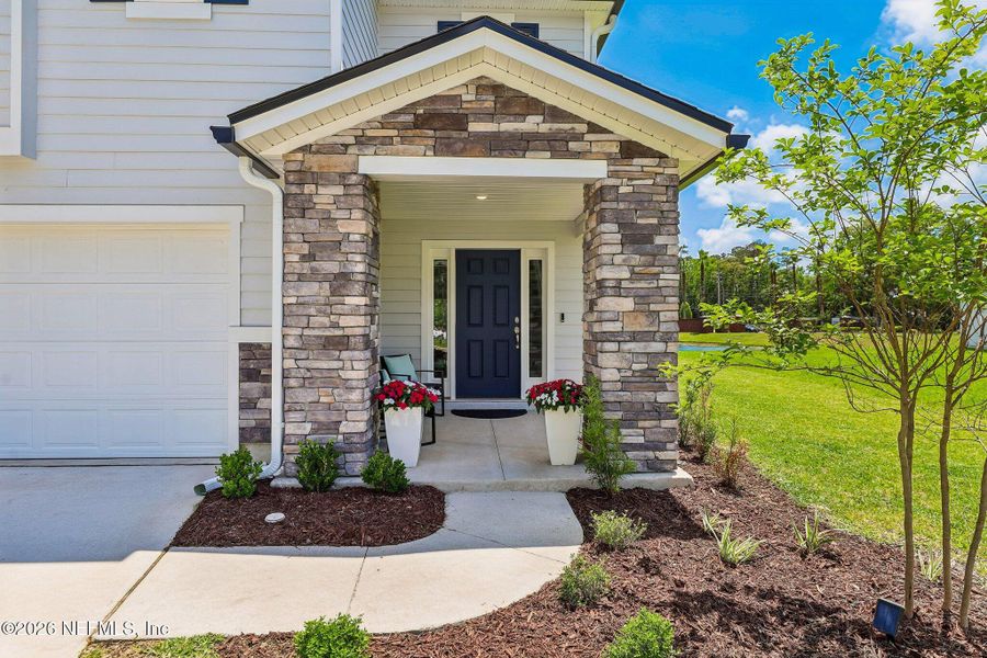 Exterior details and patio area of a home in Dunns Crossing, Jacksonville (Image 29). Exterior details and patio area of a home in Dunns Crossing, Jacksonville (Image 29).