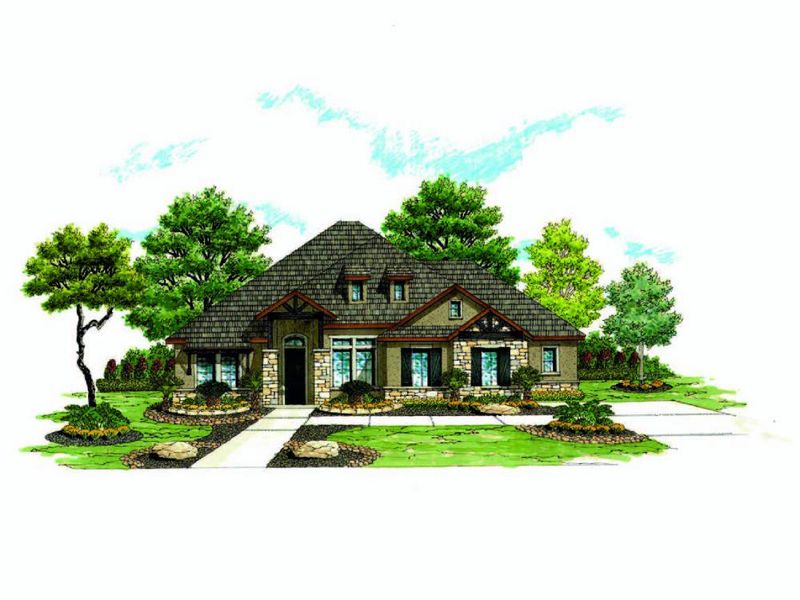 Representative rendering of the exterior for the 2568 by Texas Homes (Image 7).