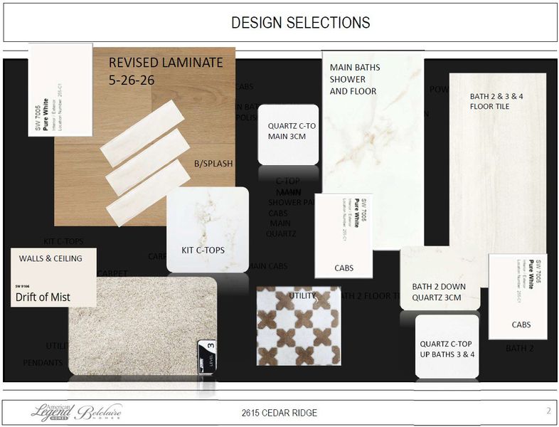 Representative photo of design selections for 2615 Cedar Ridge Representative photo of design selections for 2615 Cedar Ridge