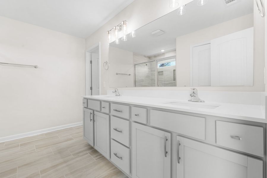 Representative furnished interior of a home built from the The Gwinnett by Smith Family Homes in Settlers Hammock, Kingsland (Image 9).