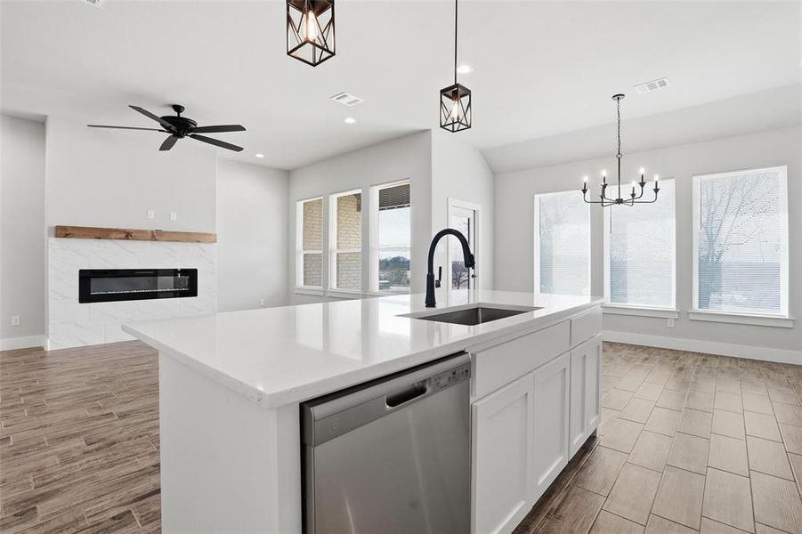 Furnished interior view inside a new home in Whispering Winds, Springtown (Image 5).