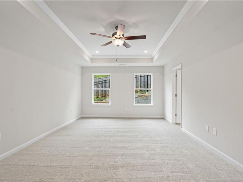 Spacious, unfurnished interior of a new home in The Village at Shallowford, Kennesaw (Image 24).