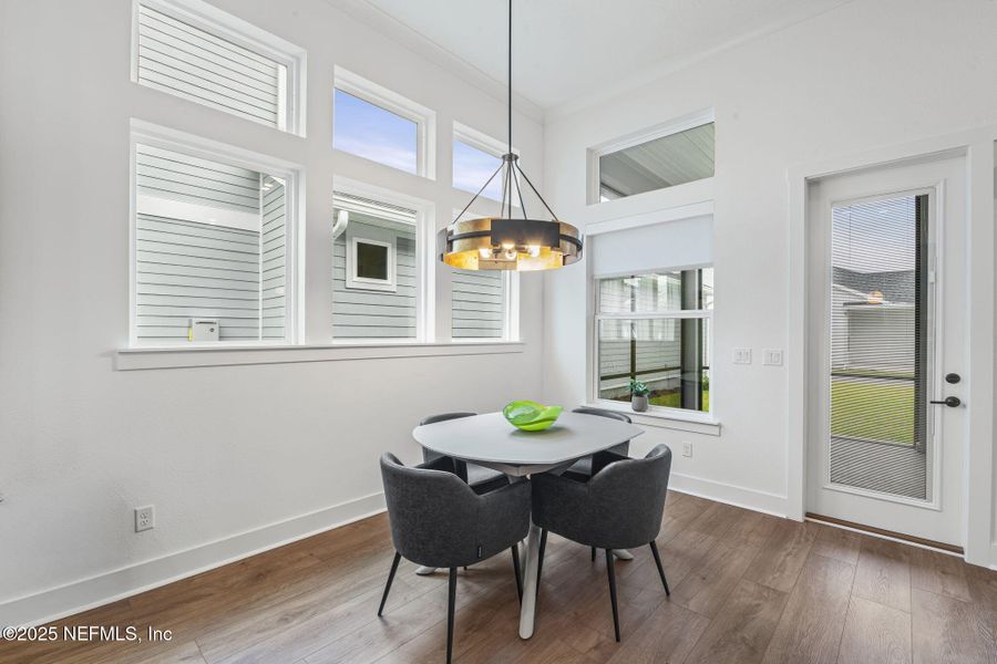 Furnished interior view inside a new home in Seven Pines 50' Rear Entry, Jacksonville (Image 45).