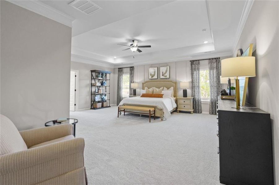 Furnished interior view inside a new home in Allen Manor, Hoschton (Image 27). Furnished interior view inside a new home in Allen Manor, Hoschton (Image 27).