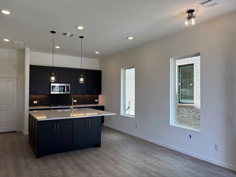 Kitchen Construction Progress featuring the Noir Collection