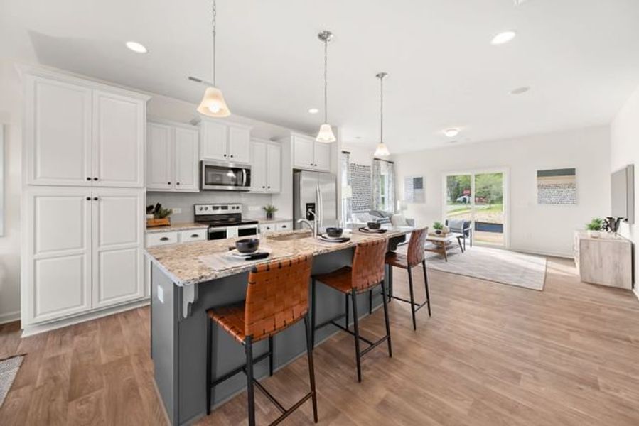 Representative furnished interior of a home built from the Dawson by True Homes in Tanglewood East, Angier (Image 5).