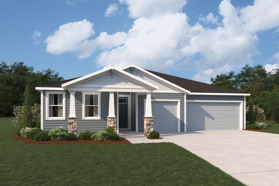 Representative exterior photo of a completed home built from the Hawkin by Mattamy Homes in RiverTown - Forest, St. Johns, FL (Image 2).