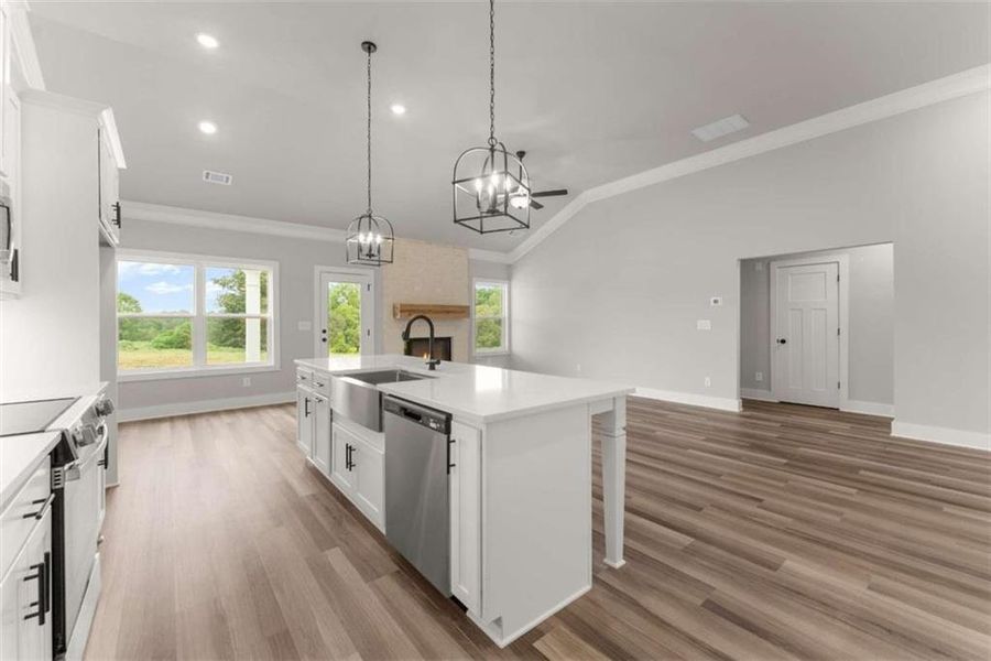 Furnished interior view inside a new home in , Maysville (Image 11). Furnished interior view inside a new home in , Maysville (Image 11).