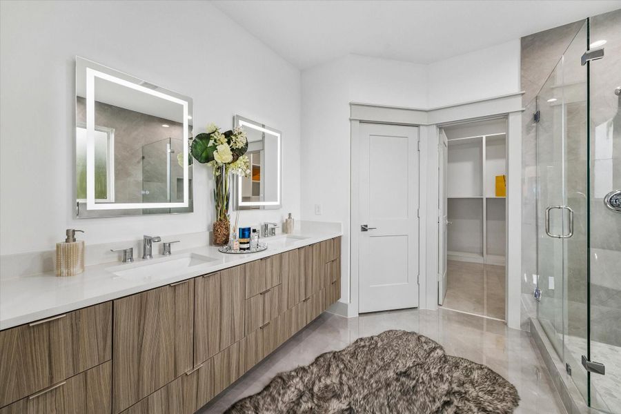 Furnished interior view inside a new home in , Houston (Image 29).
