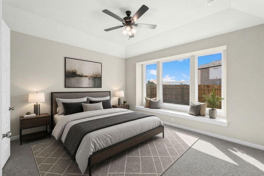 Furnished interior view inside a new home in University Heights, Round Rock (Image 9).