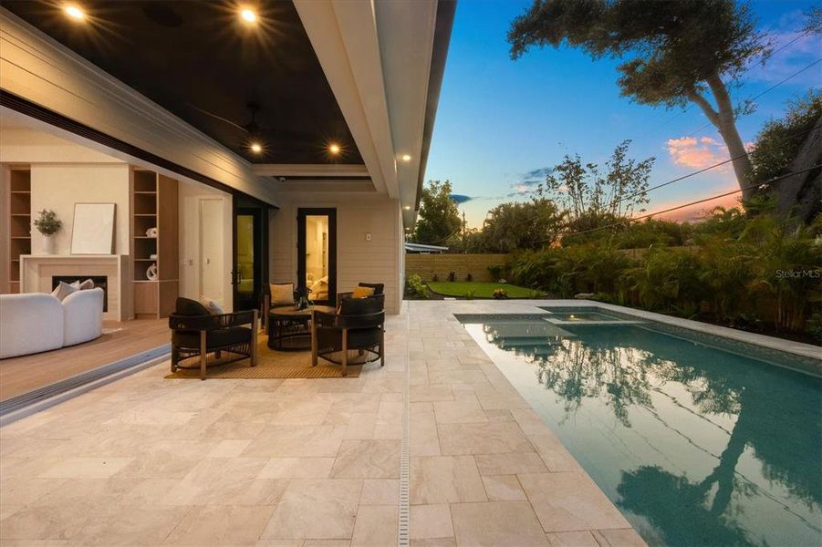 Exterior details and patio area of a home in , Sarasota (Image 37).