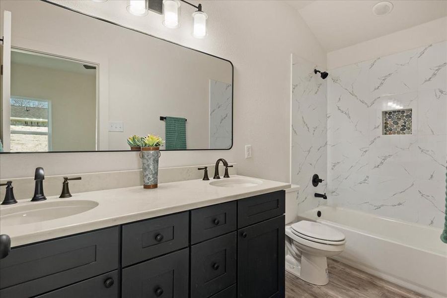 Furnished interior view inside a new home in , Lone Oak (Image 18).