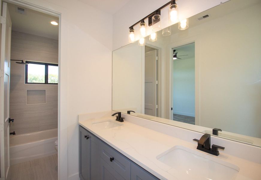 Furnished interior view inside a new home in , Hempstead (Image 5).