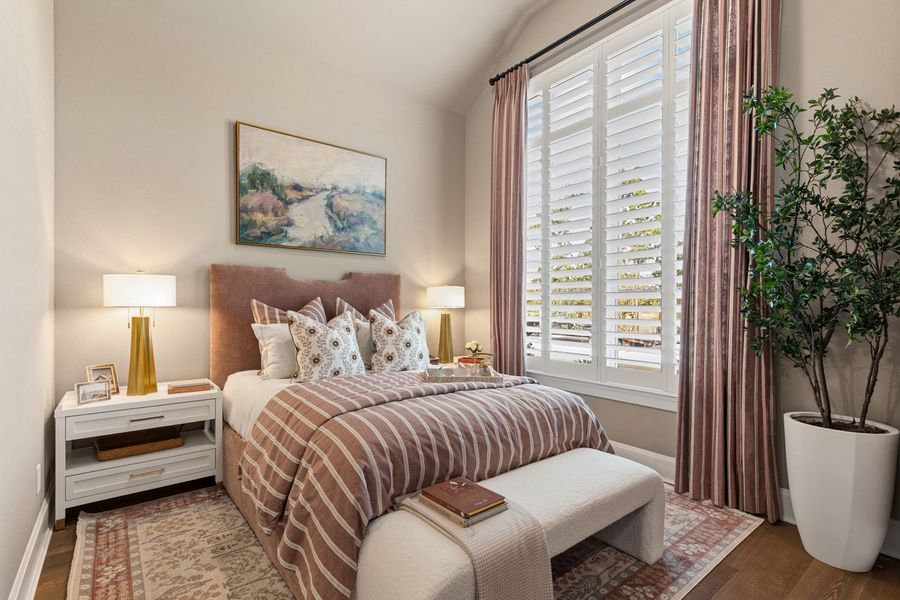 Representative Secondary Bedroom - some options shown Representative Secondary Bedroom - some options shown