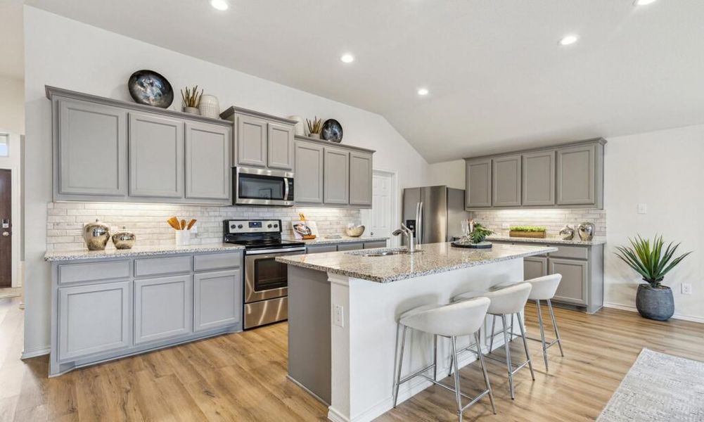 Front exterior of a new home in Rainbow Ridge, Fort Worth, TX, highlighting curb appeal (Image 13). Front exterior of a new home in Rainbow Ridge, Fort Worth, TX, highlighting curb appeal (Image 13).