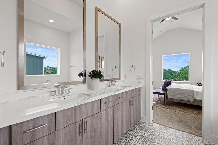 Furnished interior view inside a new home in Agave, Austin (Image 32).