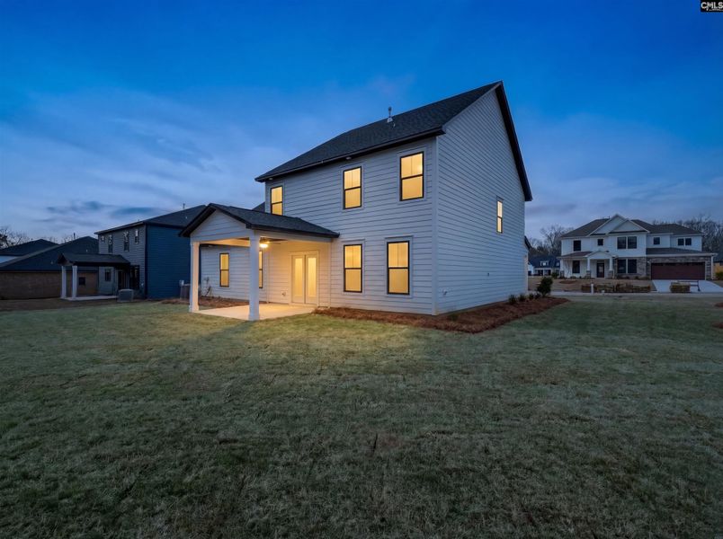 Exterior details and patio area of a home in Collins Cove, Chapin (Image 19).