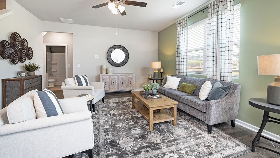 Representative furnished interior of a home built from the Hayden by D.R. Horton in Estates at Deer Hollow, Grovetown (Image 16).