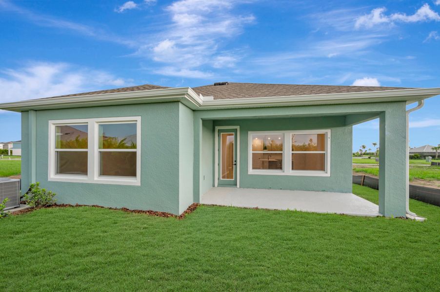 Exterior details and patio area of a home in Waterset Tradition Series, Apollo Beach (Image 3).