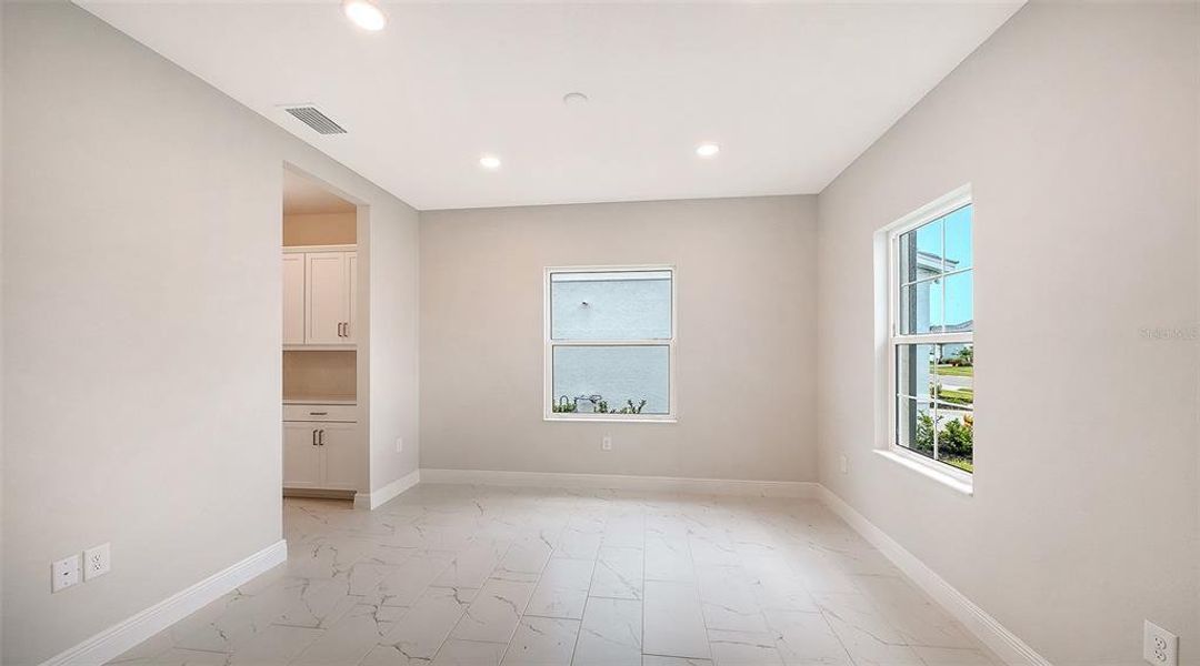 Spacious, unfurnished interior of a new home in Grand Park, Sarasota (Image 27). Spacious, unfurnished interior of a new home in Grand Park, Sarasota (Image 27).
