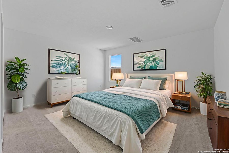 Furnished interior view inside a new home in Lodi Grove, Floresville (Image 4).