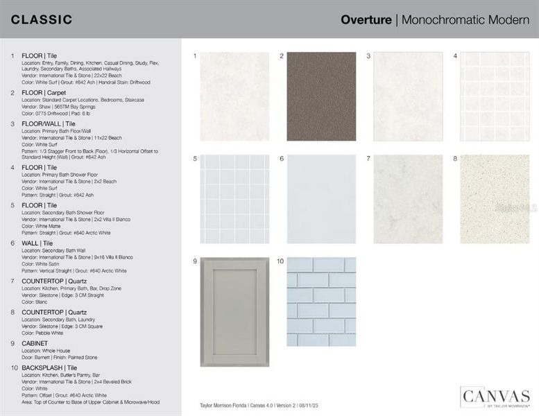 Sample of building materials used in homes in Windward Preserve, Cocoa (Image 35).