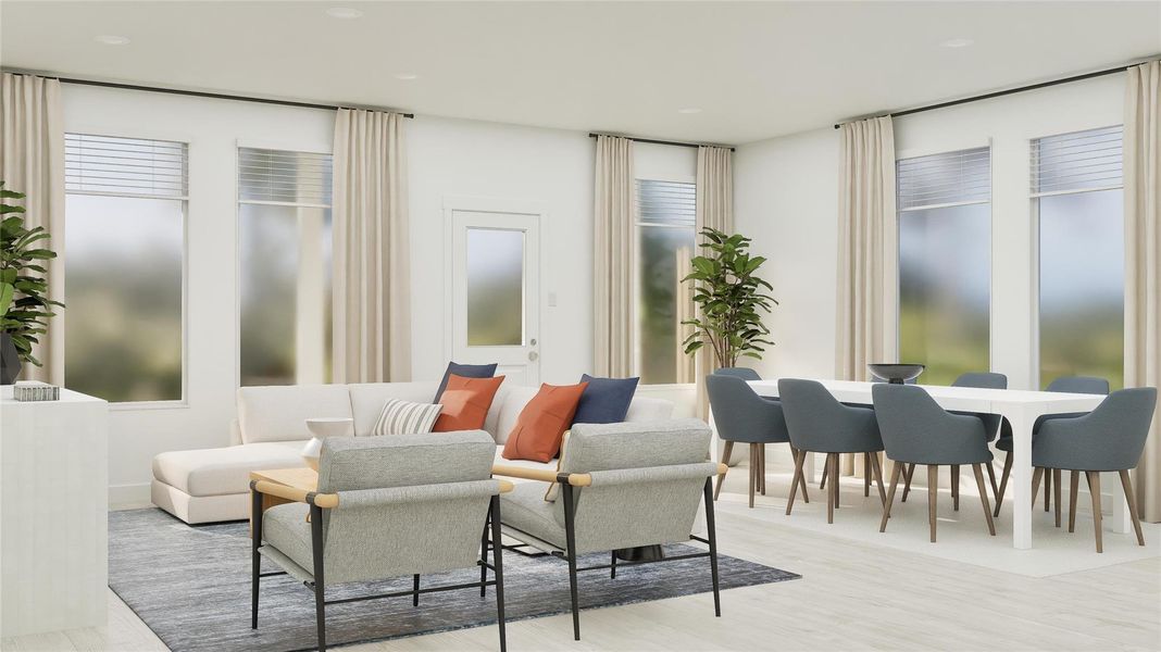 Furnished interior view inside a new home in River Bridge Ranch, San Marcos (Image 21).
