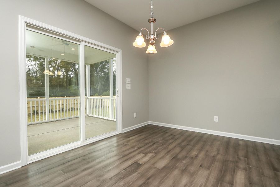 Representative unfurnished interior of a home built from the Palmer Plus by RiverWILD Homes in Riverwood Ranch, Clayton (Image 21).