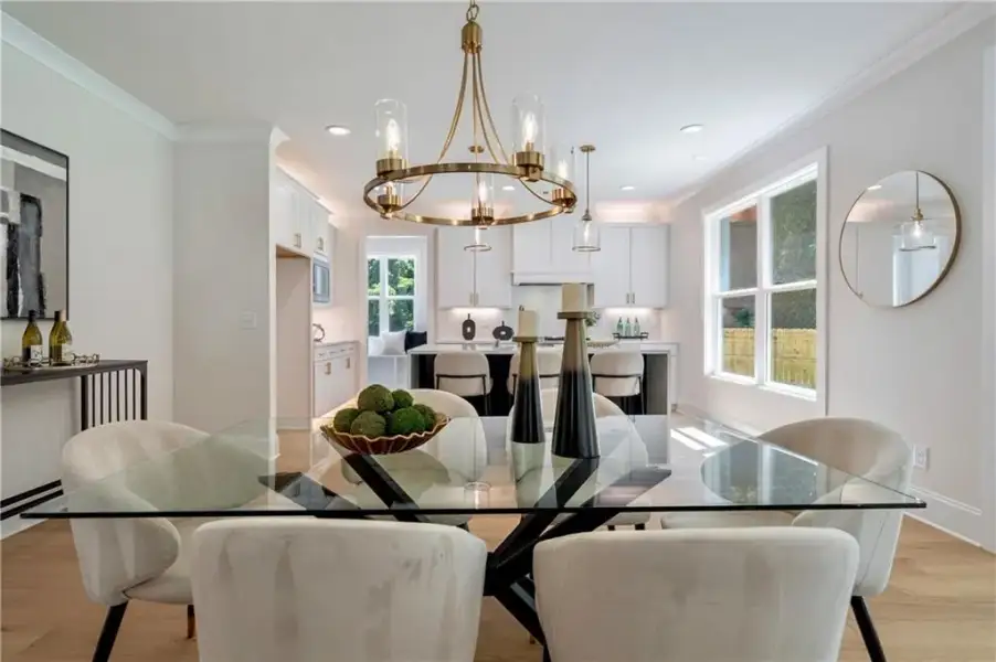 Furnished interior view inside a new home in , Atlanta (Image 9).