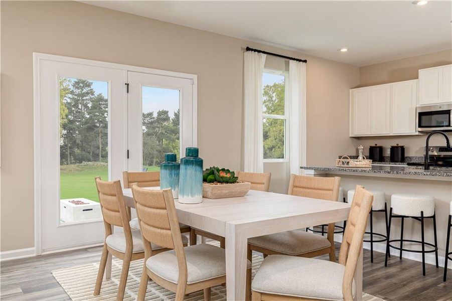 Furnished interior view inside a new home in River Oaks, Locust Grove (Image 6).