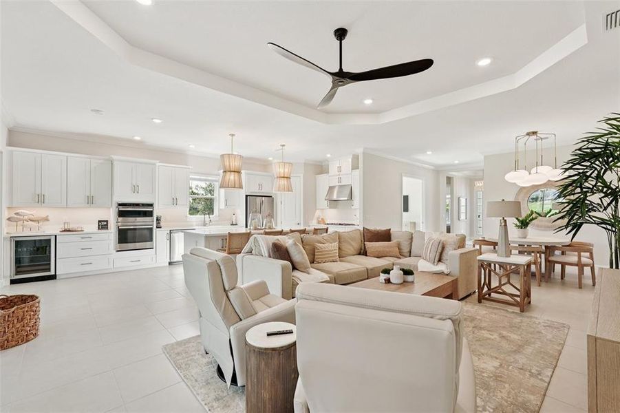 Furnished interior view inside a new home in Esplanade at Azario Lakewood Ranch, Bradenton (Image 11).