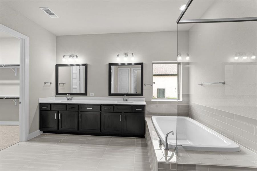 Furnished interior view inside a new home in South Pointe  Village Series, Mansfield (Image 5).