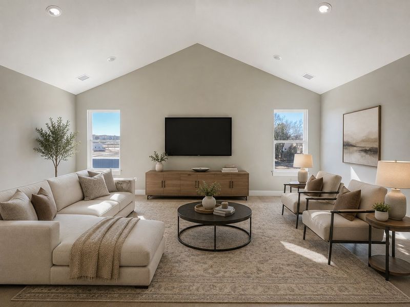Representative furnished interior of a home built from the Beechwood by Perfection Builders in Heritage Commons, Andover (Image 5).