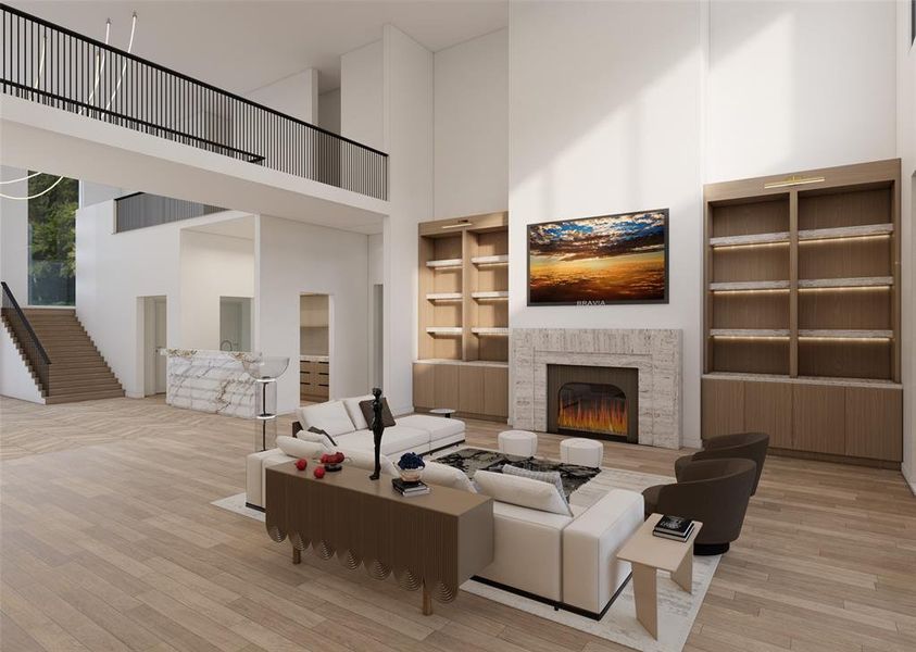 Furnished interior view inside a new home in , Frisco (Image 11).