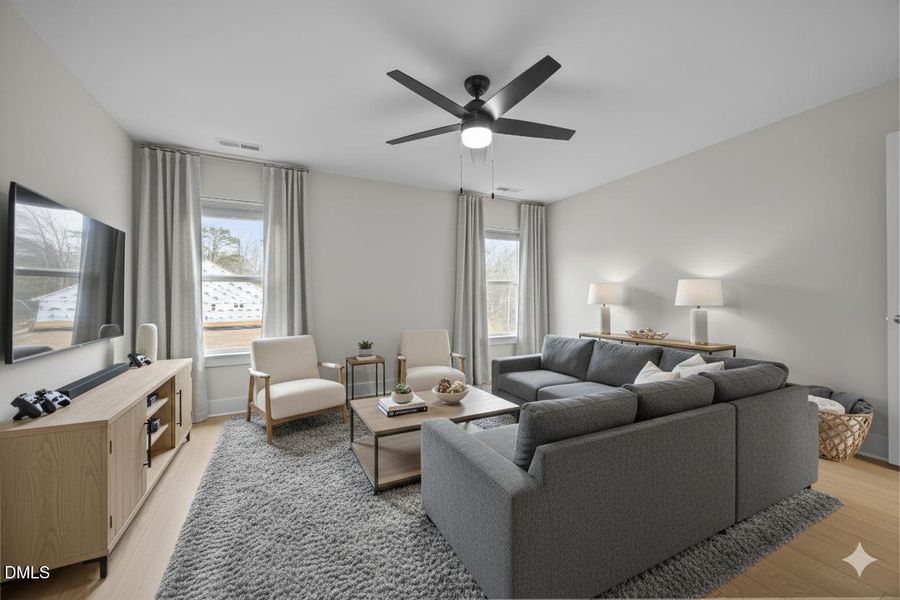 Bonus Room with New Ceiling Fan