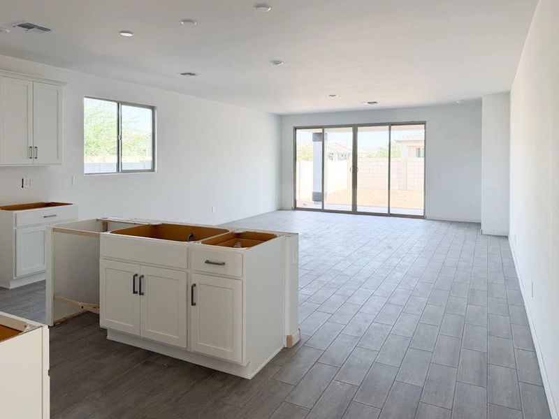 Kitchen and great room
