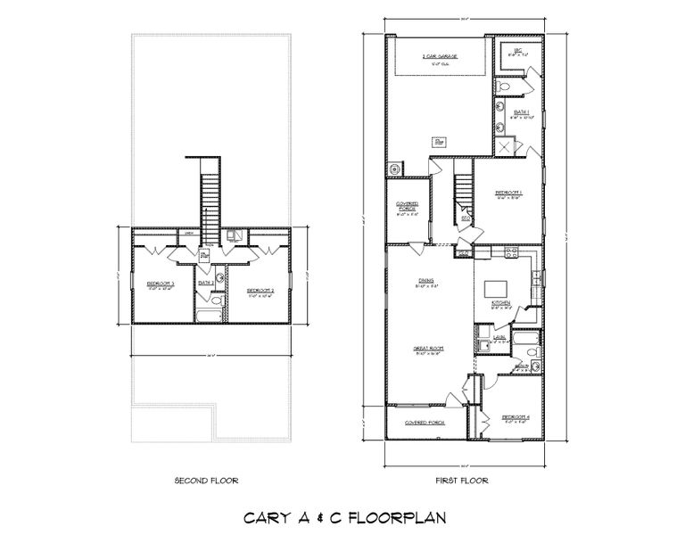 2D floor plan layout for the Cary by D.R. Horton in Owl's Head East, Freeport, FL (Image 4). 2D floor plan layout for the Cary by D.R. Horton in Owl's Head East, Freeport, FL (Image 4).