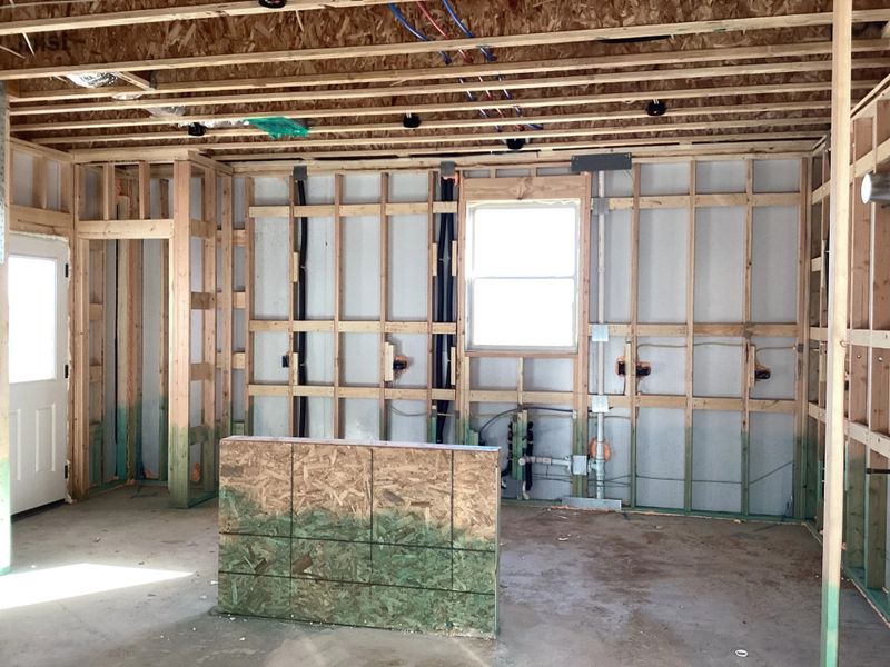 In-progress construction of a new home in The Homestead at Lariat, Liberty Hill, TX (Image 6).