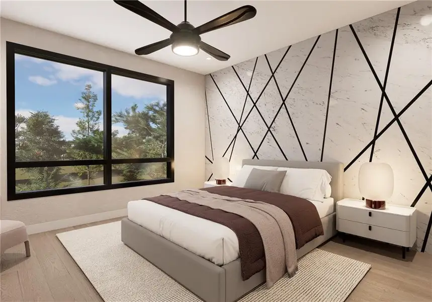 Furnished interior view inside a new home in , Buford (Image 8).