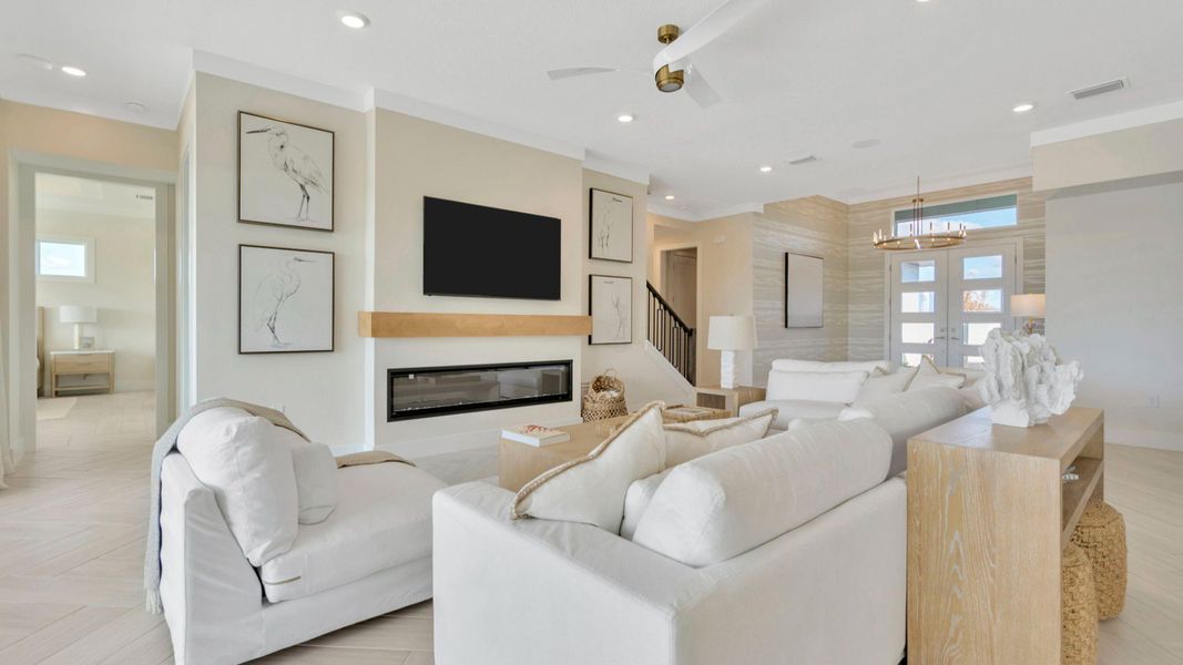 The Living Room of another Grand Sabal Model which is available at Serengeti.