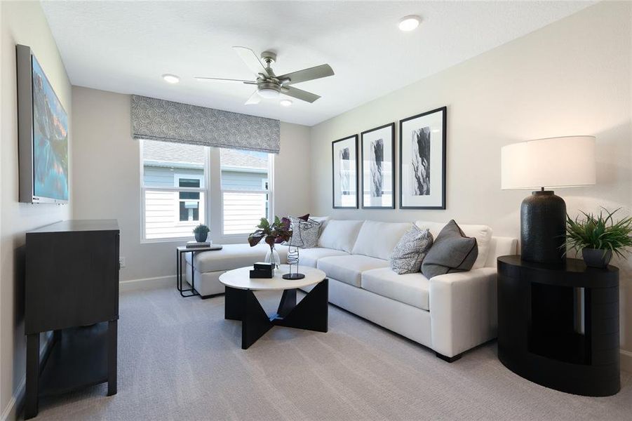 Furnished interior view inside a new home in Seaport Village, Tavares (Image 15). Furnished interior view inside a new home in Seaport Village, Tavares (Image 15).