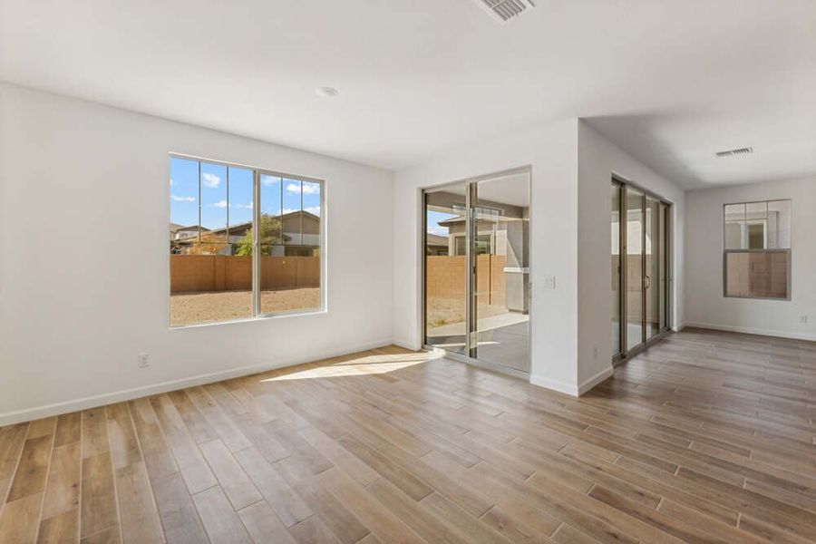 Dining nook and great room