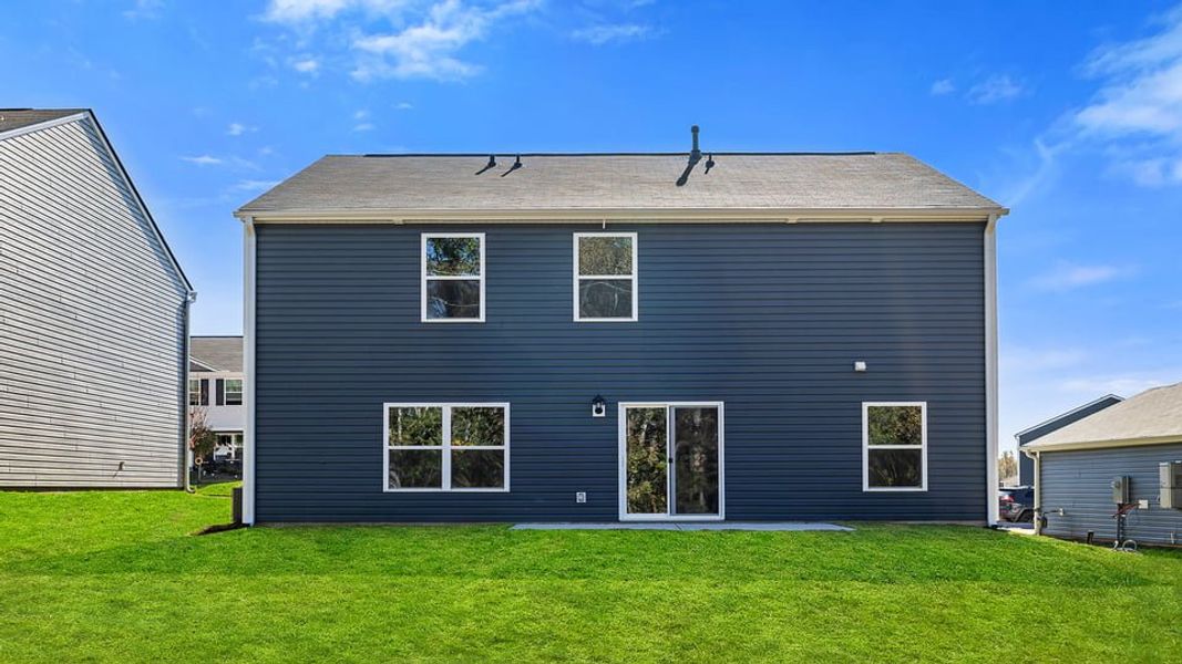 Exterior details and patio area of a home in Cedar Gap, Fountain Inn (Image 3).