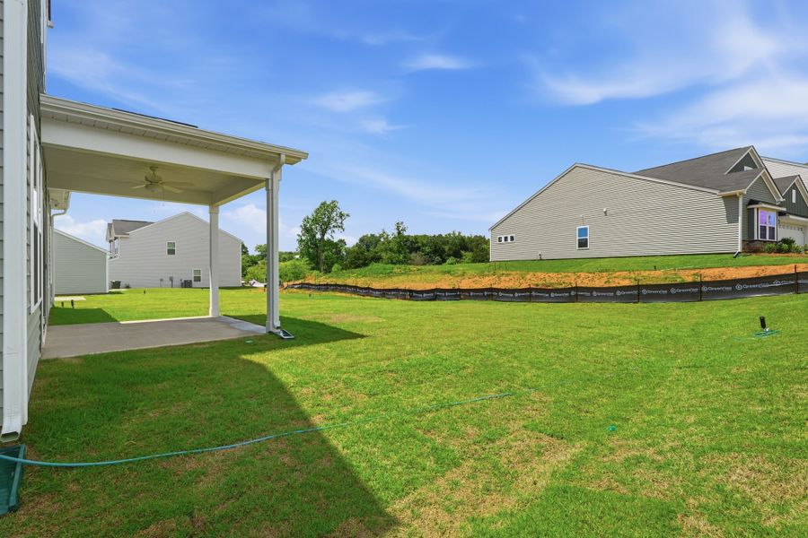 Exterior details and patio area of a home in Piper Creek, Newton (Image 3).