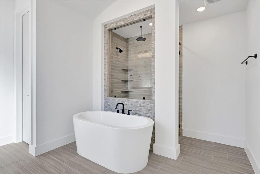 Primary Bathroom Shower & Tub