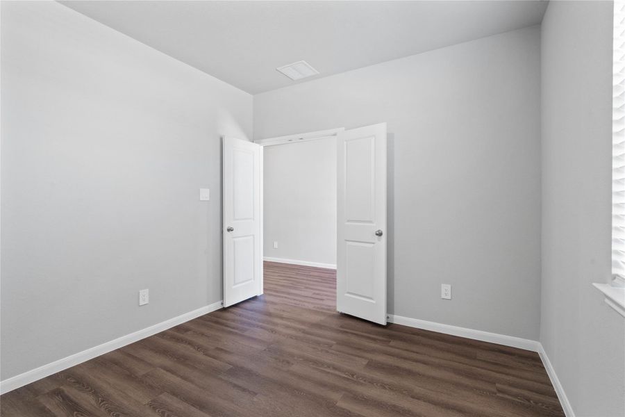 Additional view from Study featuring the double doors for added privacy.