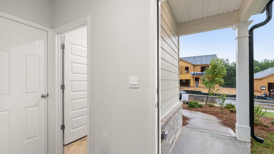 Exterior details and patio area of a home in Estates at Deer Hollow, Grovetown (Image 17). Exterior details and patio area of a home in Estates at Deer Hollow, Grovetown (Image 17).