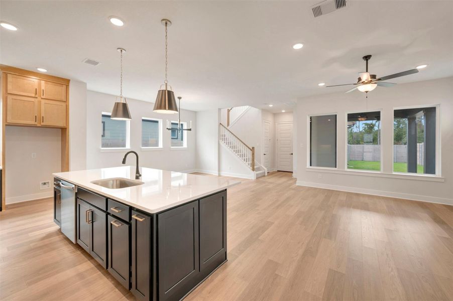 Furnished interior view inside a new home in Two Step Farm - Landmark Row Collection, Montgomery (Image 10).