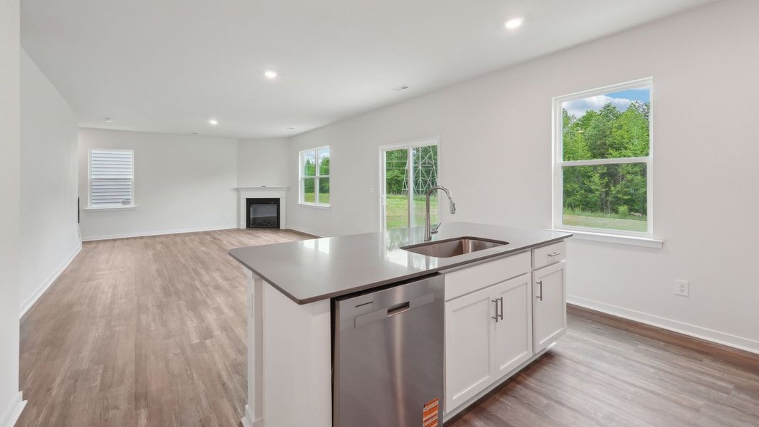 Furnished interior view inside a new home in Reedy Creek Preserve, Charlotte (Image 4).