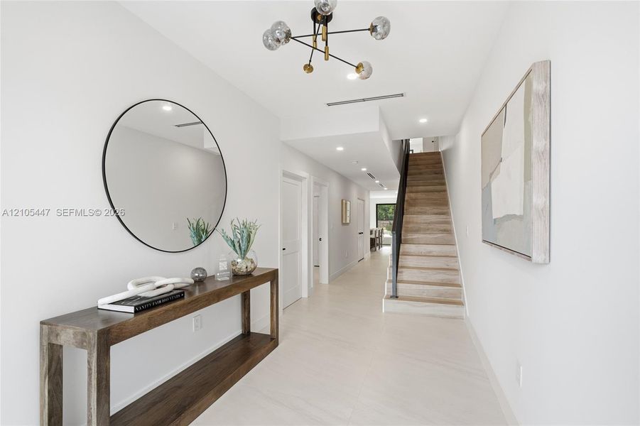 Furnished interior view inside a new home in , Miami (Image 28).